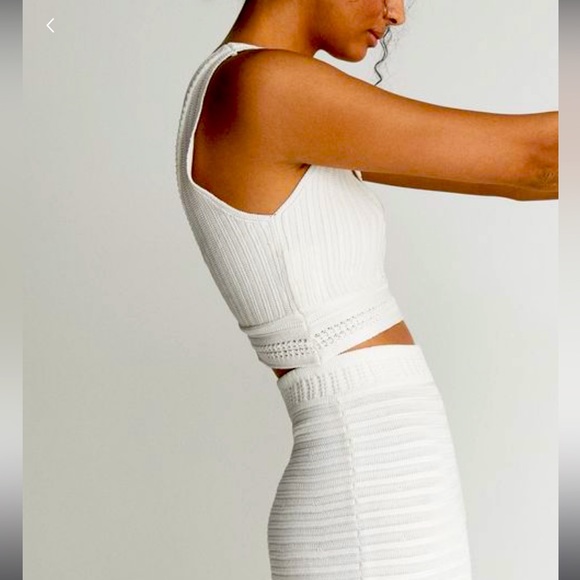 White knit lace crop top by Reiss - Picture 5 of 10